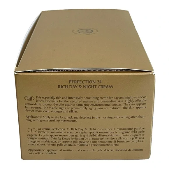 Beate Johnen Skinlike Detox Perfection 24 Rich Day & Night Cream 2 x 150 ML New